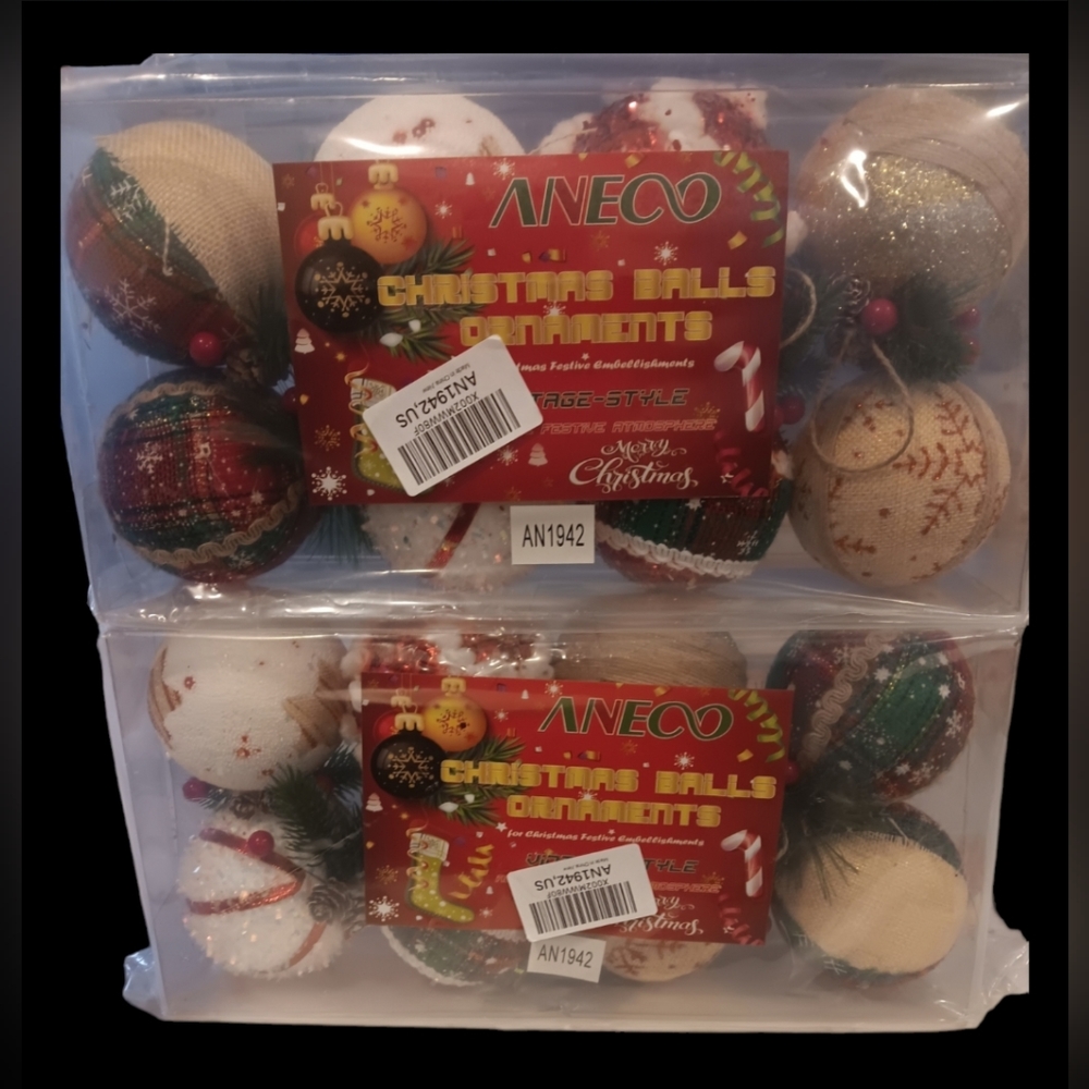Aneco Christmas Ball Ornaments